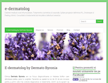 Tablet Screenshot of e-dermatolog.ro